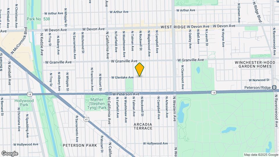 6054-6058 N Rockwell St Map and Location Details