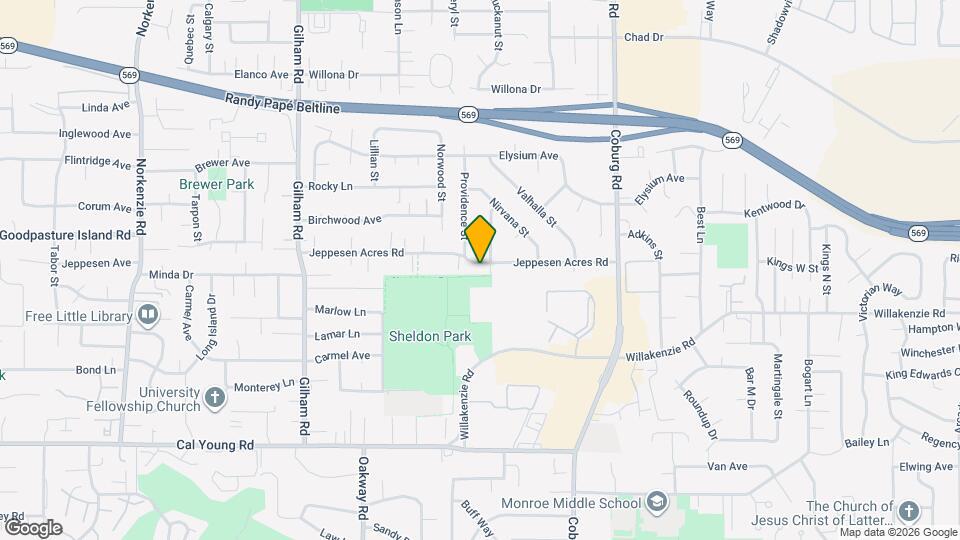 2506 Jeppesen Acres Rd Map and Location Details
