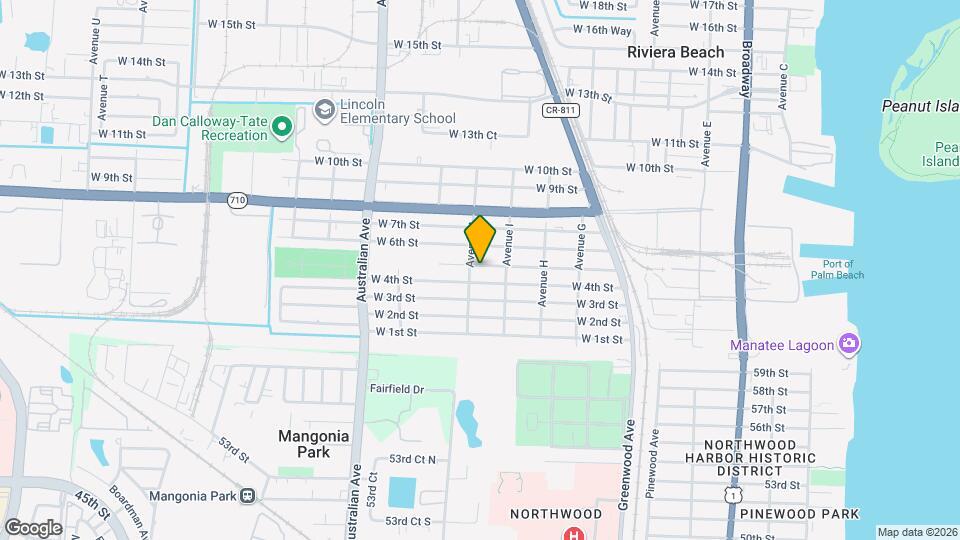 849 W 5th St Mapa y Detalles de la Ubicación