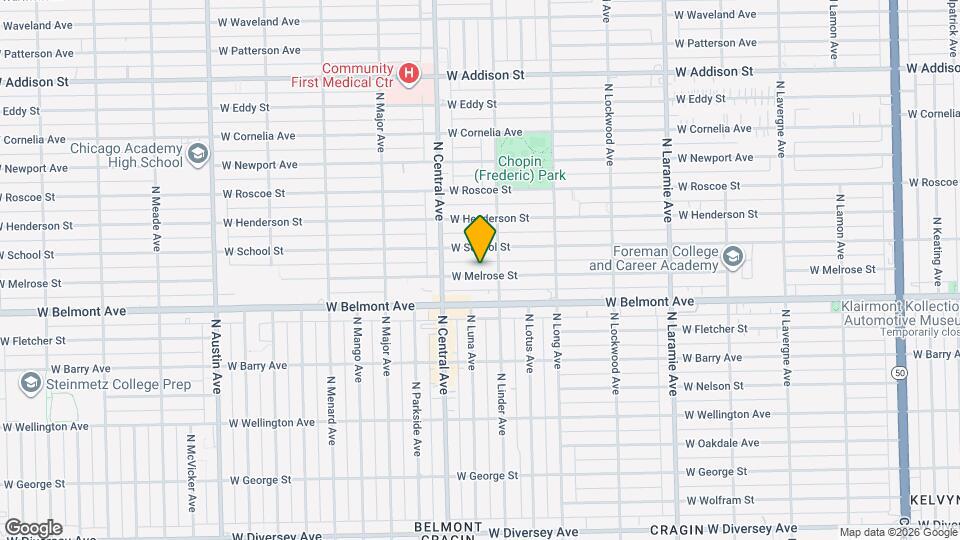 5518 W Melrose St Map and Location Details