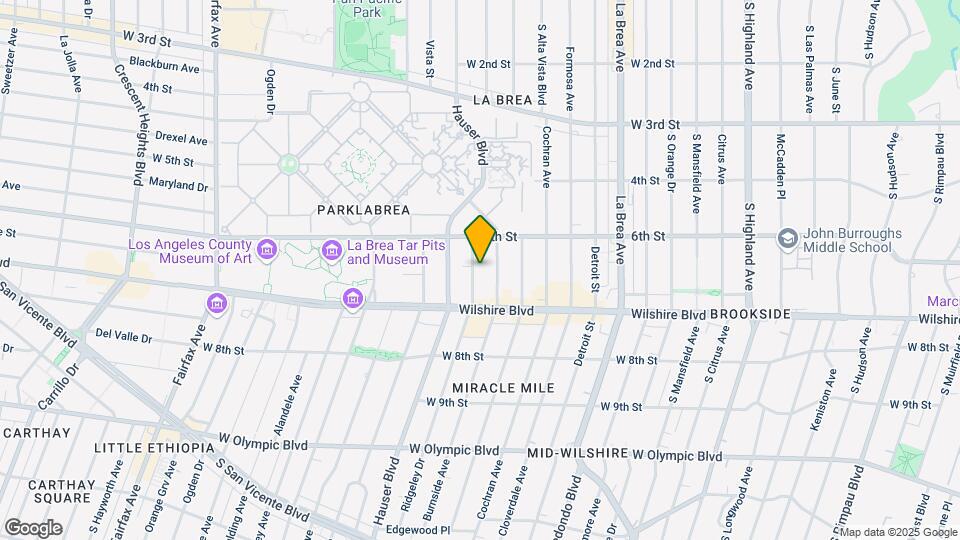 636 S Ridgeley Dr Map and Location Details