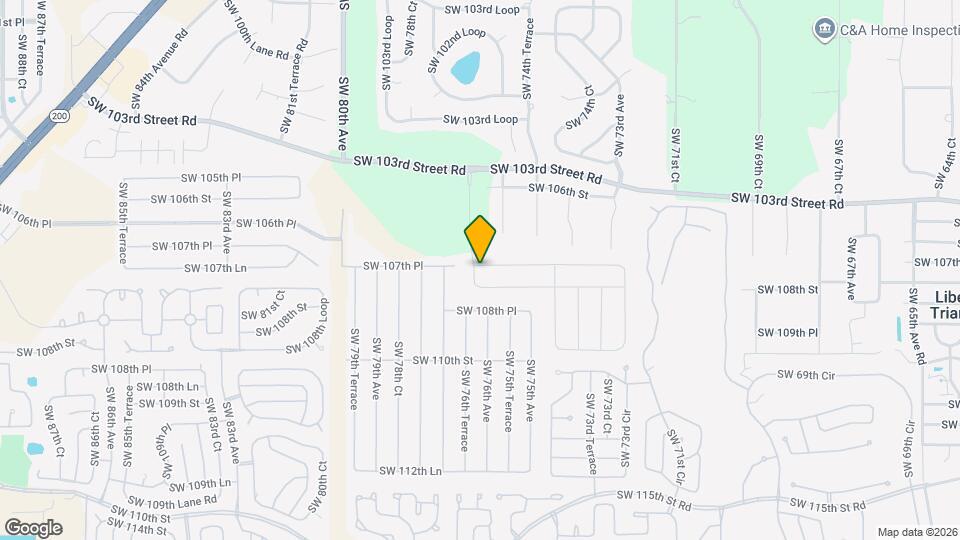 7638 SW 107th Ln Map and Location Details