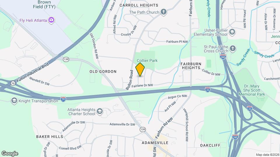 443 Fairlock Ln NW Map and Location Details