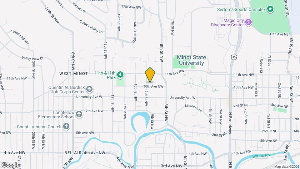 840 10th Ave NW Map and Location Details