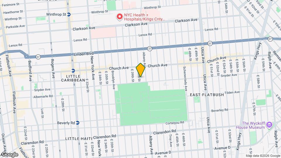 297 E 40th St Map and Location Details