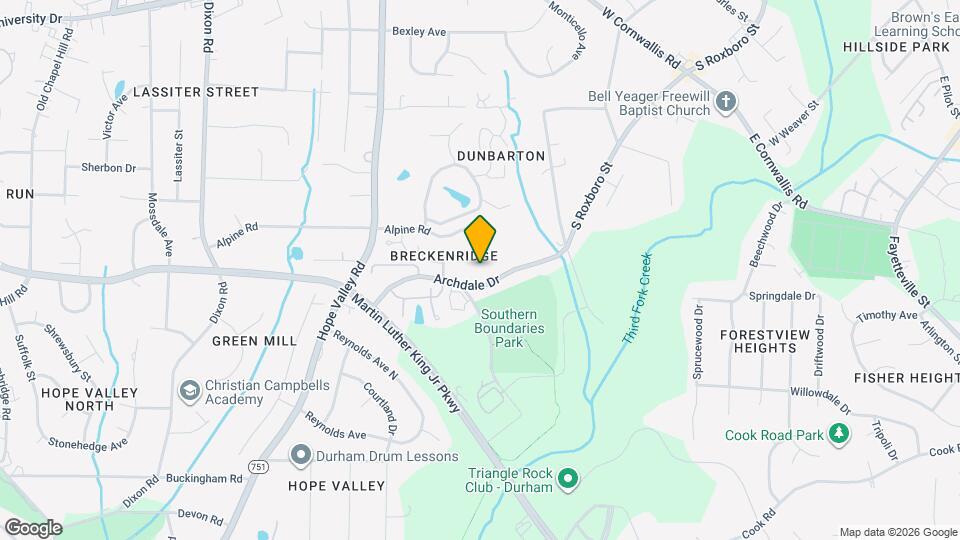 220 Archdale Dr Mapa y Detalles de la Ubicación