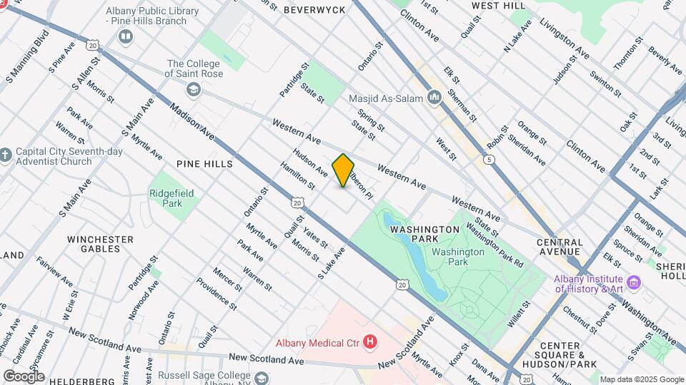 432 Hudson Ave Map and Location Details