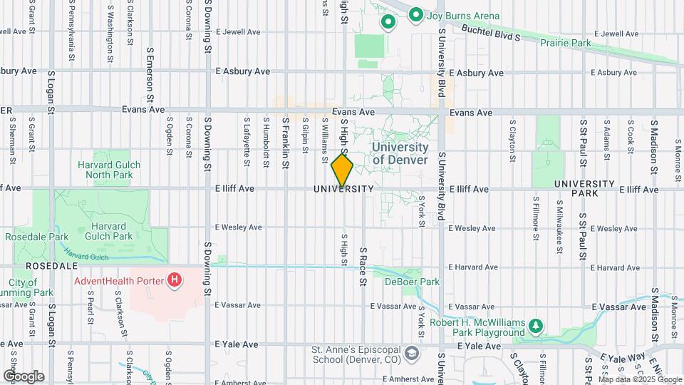 2325 S High St Map and Location Details