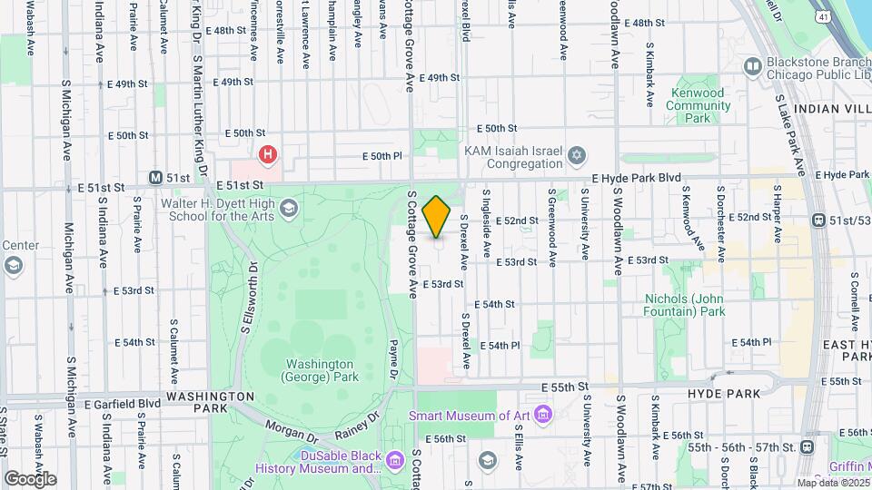 825 E 52nd St Map and Location Details