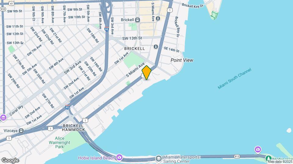 1627 Brickell Ave, Unit 803 Mapa y Detalles de la Ubicación