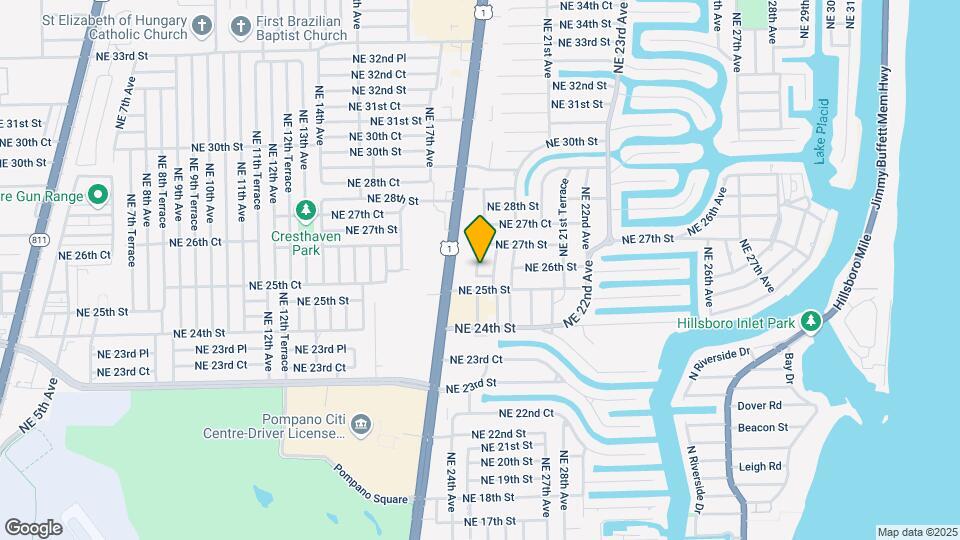 2610 NE 18th Ter Map and Location Details