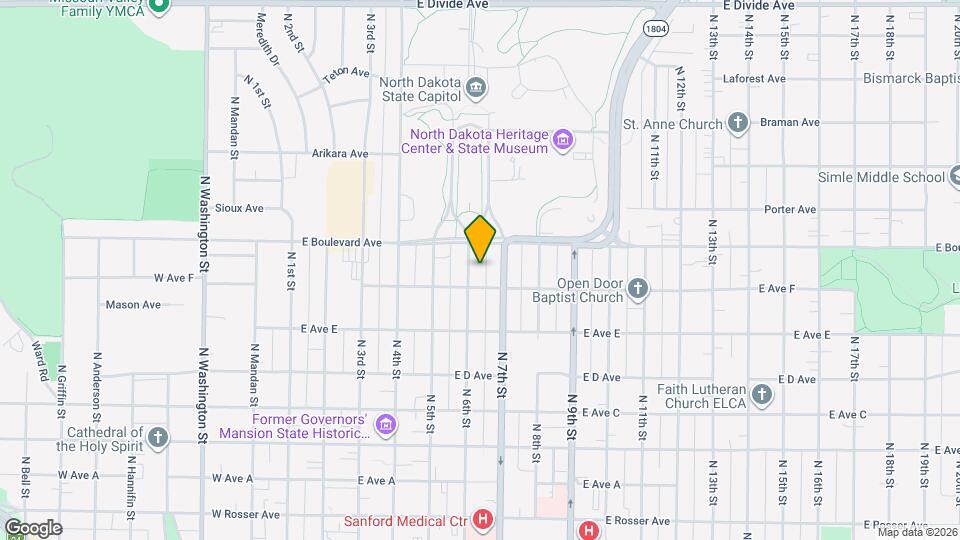 1015 N 6th St Map and Location Details