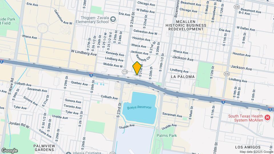2108 Oakland Ave Map and Location Details