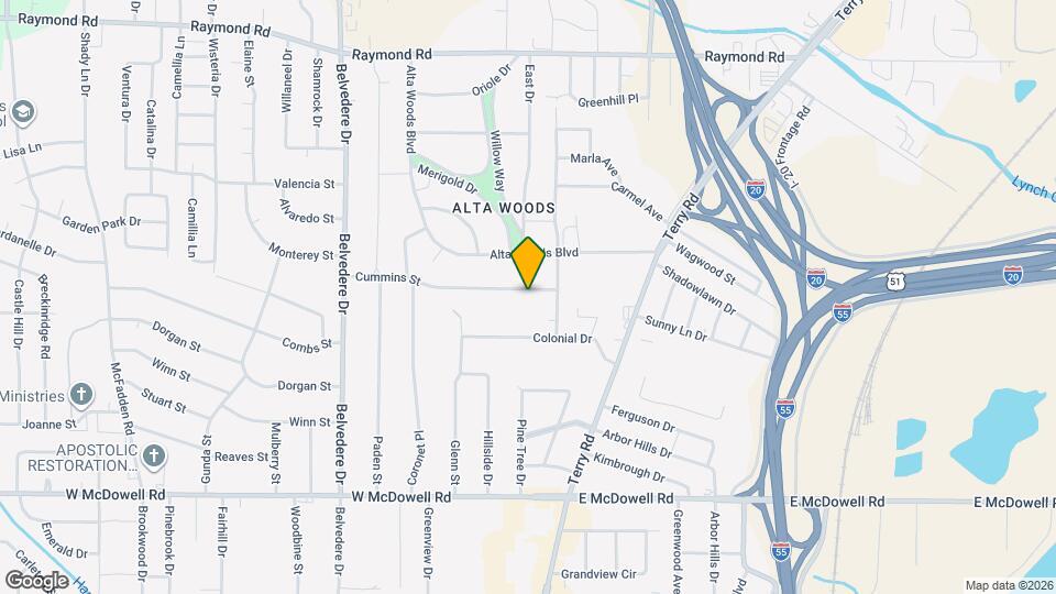 335 Cummins St Map and Location Details