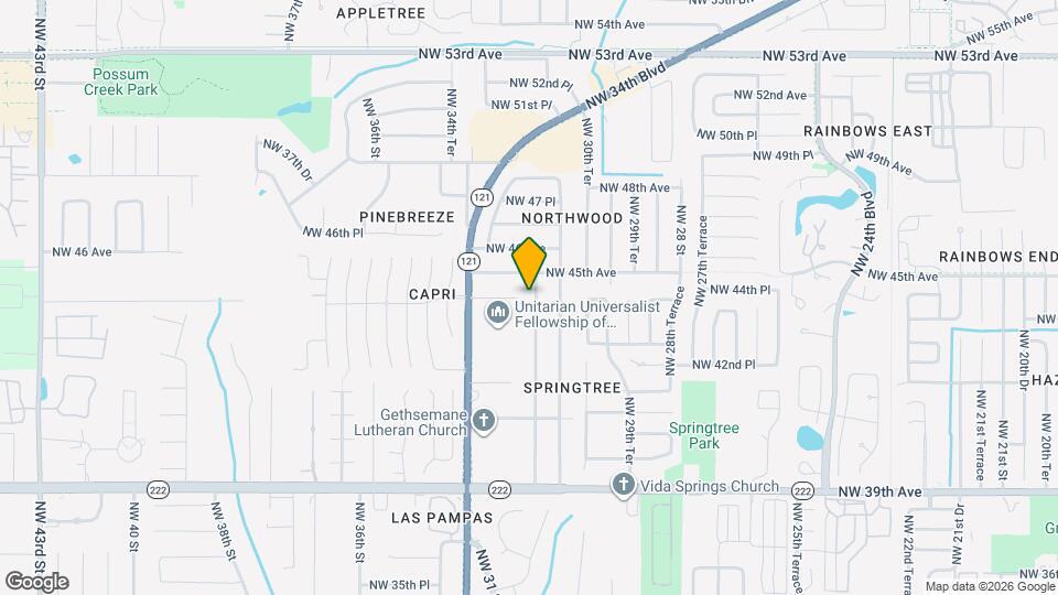 4412 NW 32nd St Map and Location Details