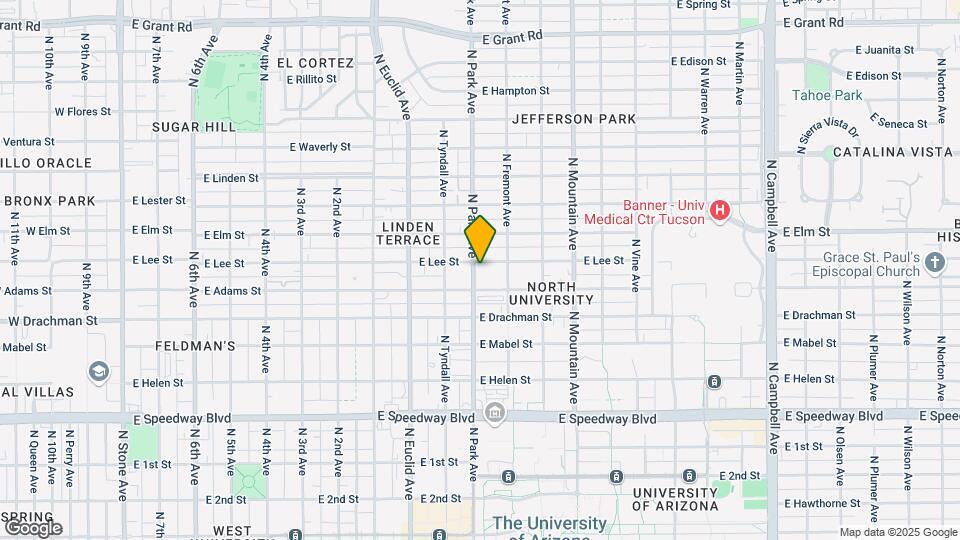 1522-1524 N Park Ave Mapa y Detalles de la Ubicación