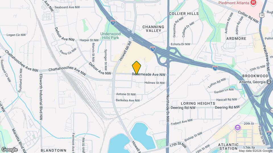 740 Bellemeade Ave NW Map and Location Details