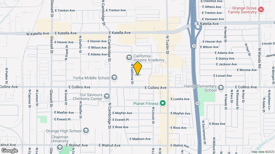 1238 E Locust Ave Map and Location Details