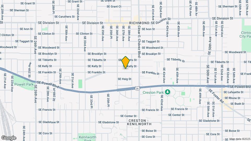 3711 SE Franklin St Mapa y Detalles de la Ubicación