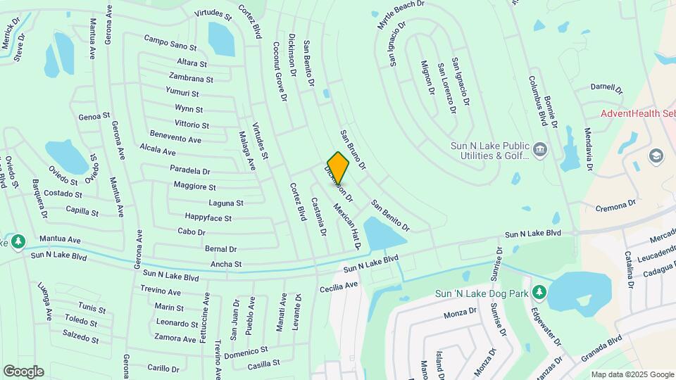6936 Dickinson Dr Map and Location Details