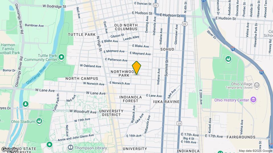 165 E Northwood Ave Mapa y Detalles de la Ubicación