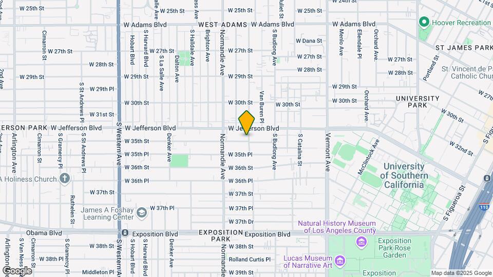 1327 W 35th St Map and Location Details