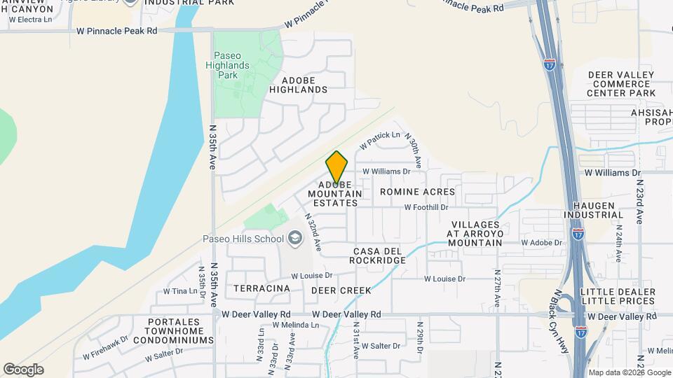 3127 W Donald Dr Mapa y Detalles de la Ubicación