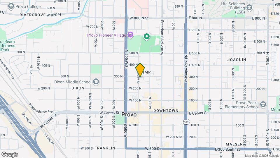 288 N 400 W St Map and Location Details