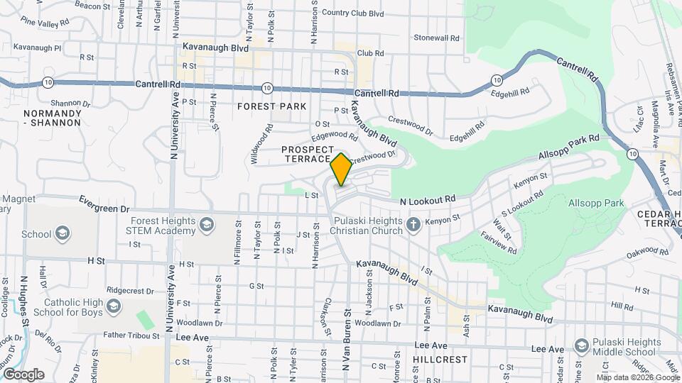 Crestwood Manor Apartment Map and Location Details