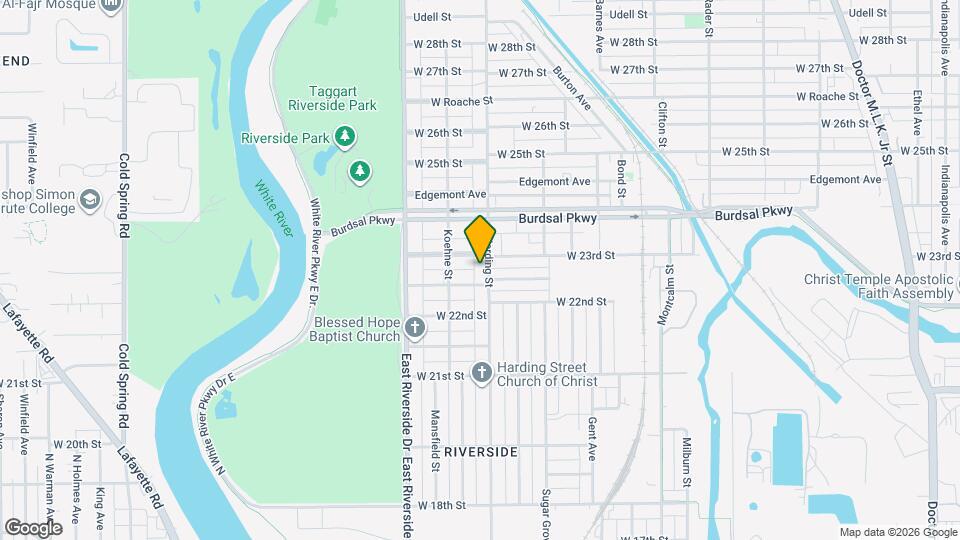 2248 N Harding St Map and Location Details