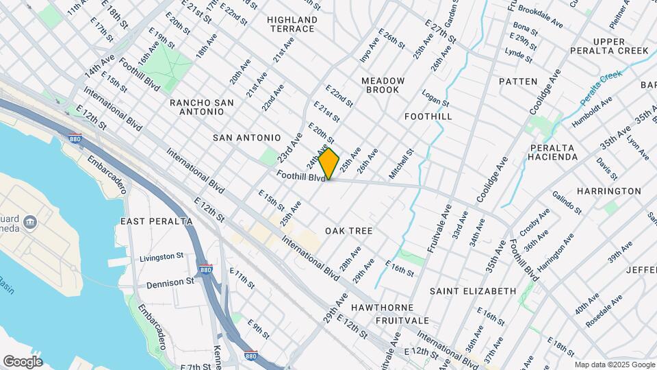 2515 Foothill Blvd Mapa y Detalles de la Ubicación