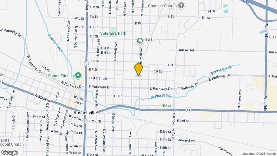 617 East E Street Map and Location Details