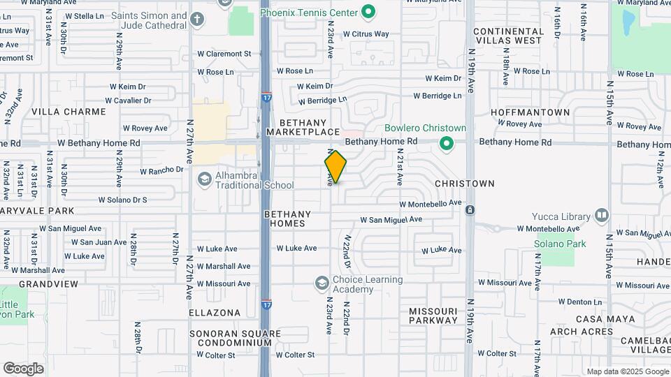 5719 N 23rd Ave Mapa y Detalles de la Ubicación