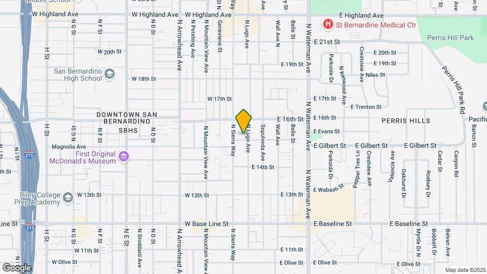 1517 N Lugo Ave Map and Location Details