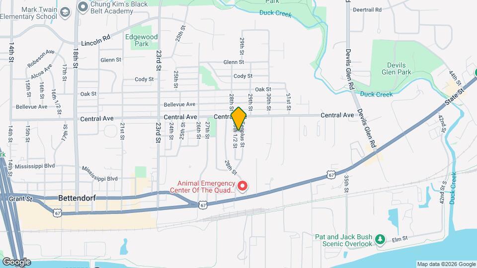 906-28 1/2 28th 1/2 St, Unit 1 Map and Location Details