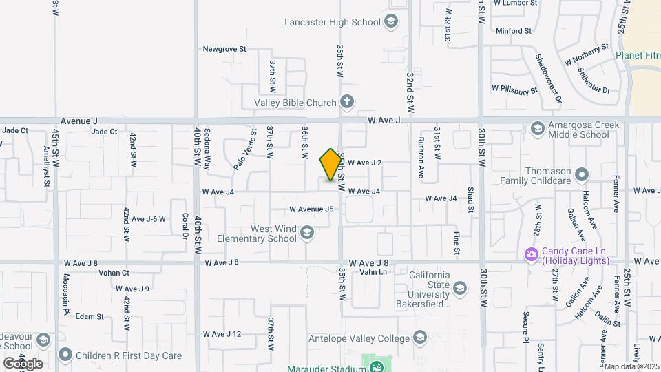 3515 W Avenue J4 Map and Location Details