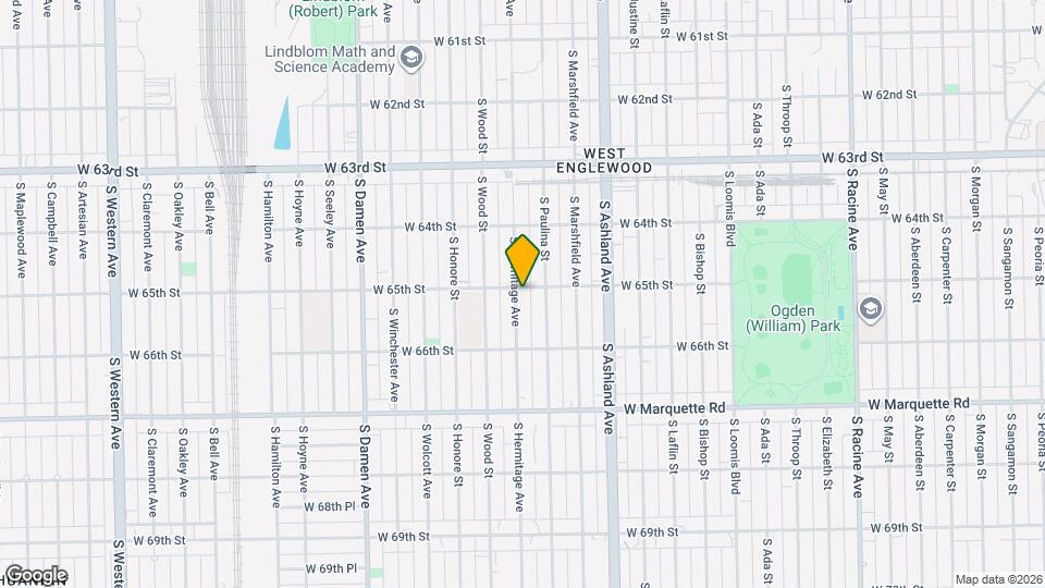 6503 S Hermitage Ave Mapa y Detalles de la Ubicación