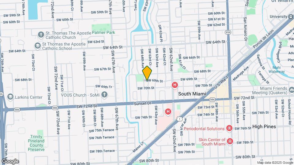 6380 SW 69th St Map and Location Details