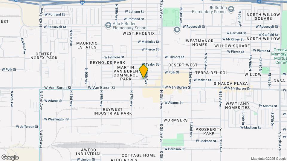 3605 W Melvin St Map and Location Details