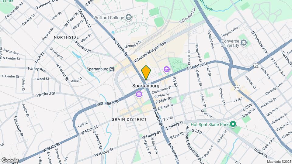 187 N Church St Map and Location Details