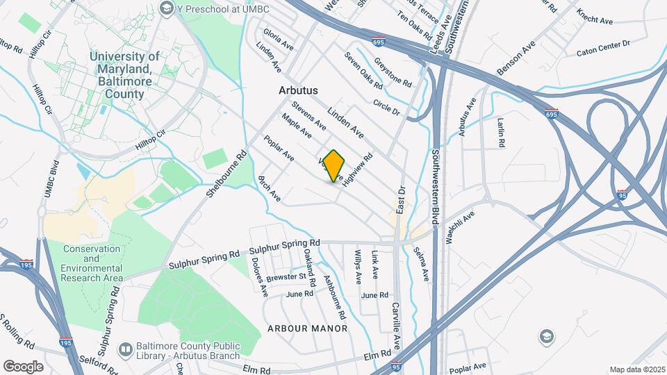 1263 Poplar Ave Map and Location Details