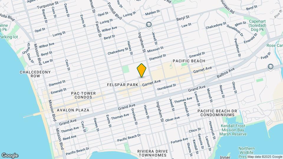 1511 Felspar St Map and Location Details