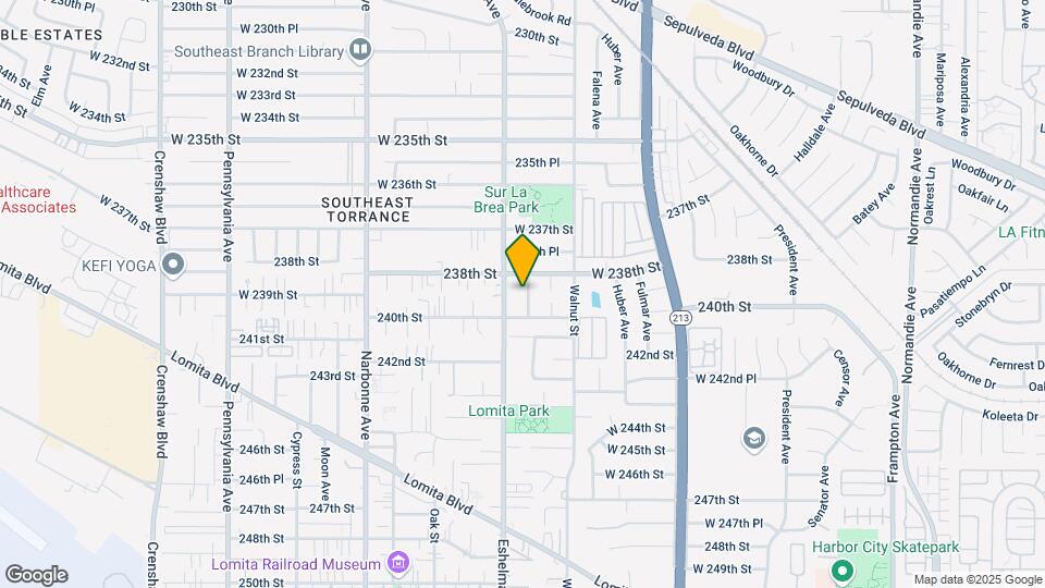 23821 Stanhurst Ave Map and Location Details