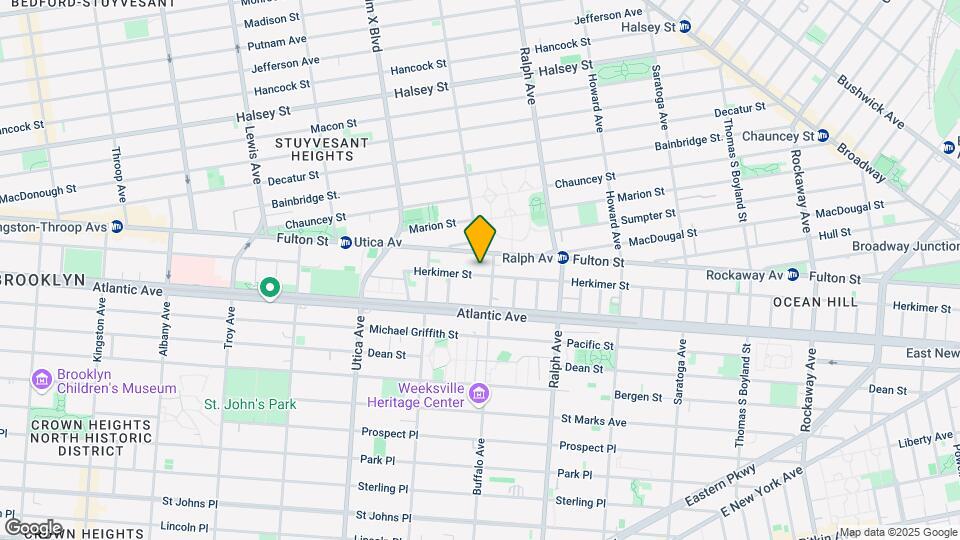 855 Herkimer St, Unit APT 1 Map and Location Details