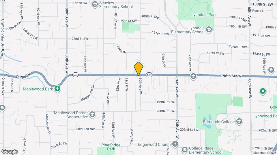 19614 80th Ave W Map and Location Details