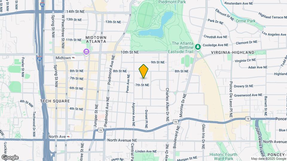 875 NE Glendale Ter Map and Location Details