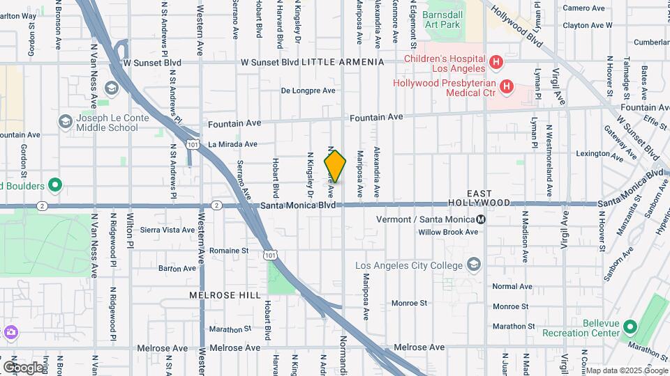 1126 N Ardmore Ave Map and Location Details
