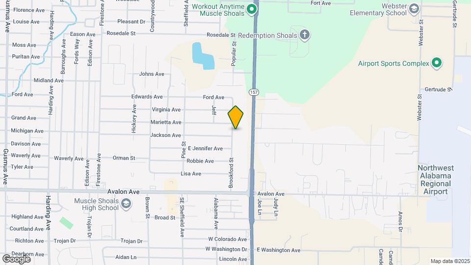 1305 Brookford St Map and Location Details