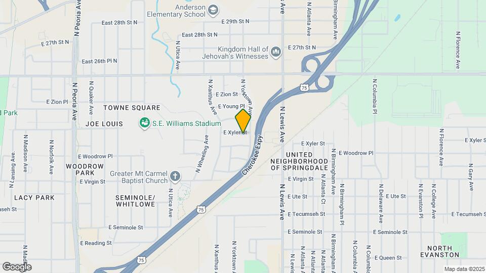 2046 E Xyler St Map and Location Details