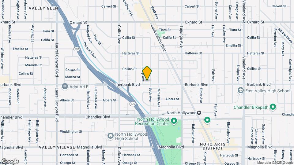 11547 Burbank Blvd Mapa y Detalles de la Ubicación